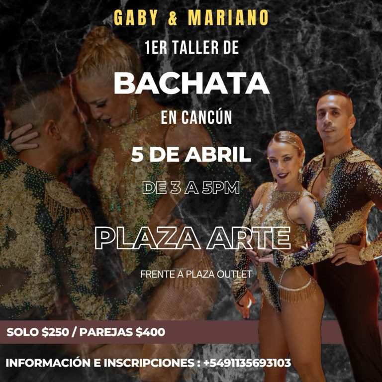 Taller de Bachata en Cancún (Gabi y Mariano)